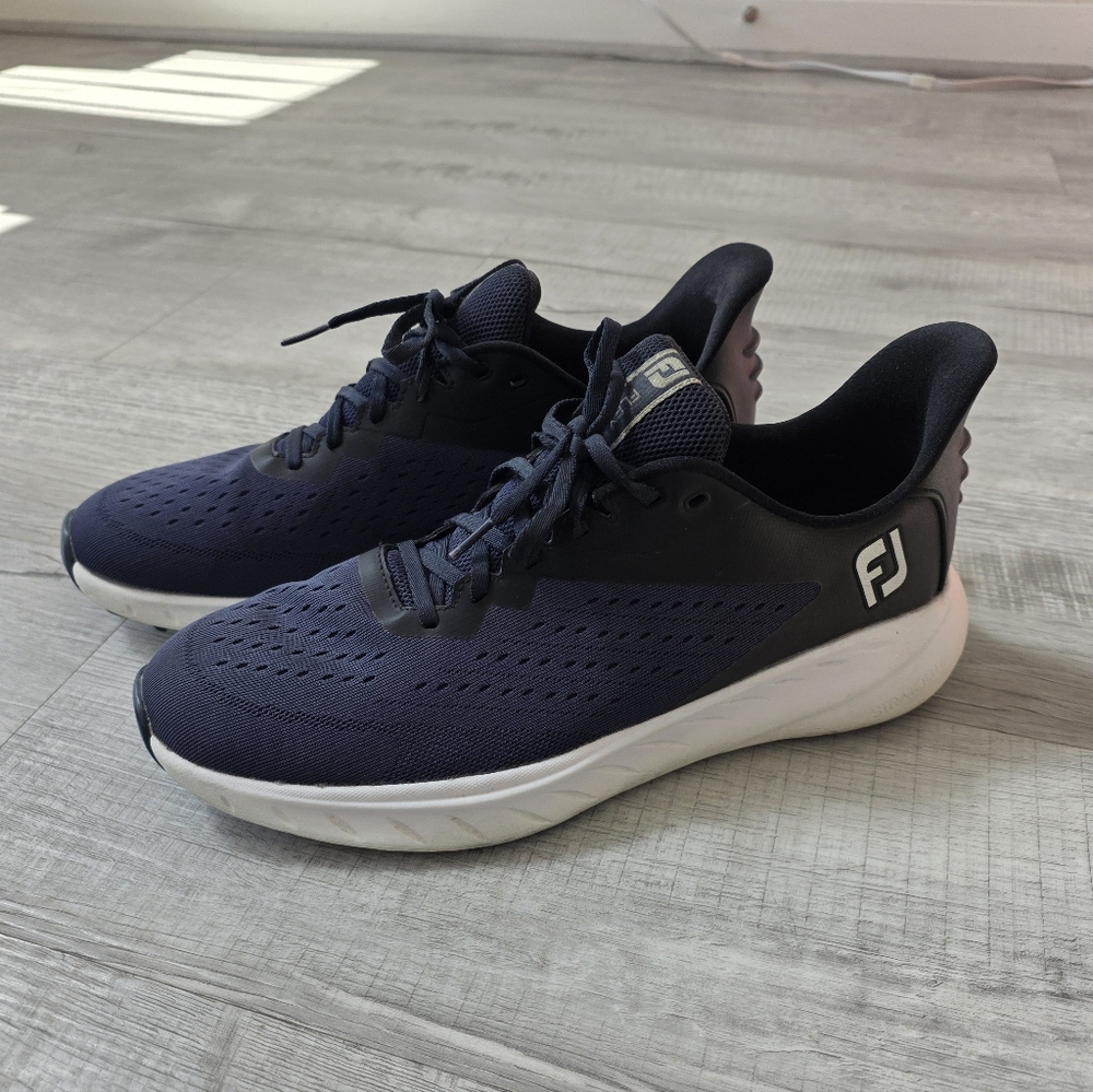 FootJoy Men's Fj Flex Golf Shoe Navy/White 11 - Picture 5 of 9